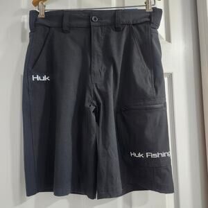 ❤️NWT❤️ Huk Men's Black Fishing Shorts